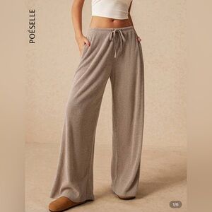 SHEIN Tan Wide Leg Pants for Effortless Style